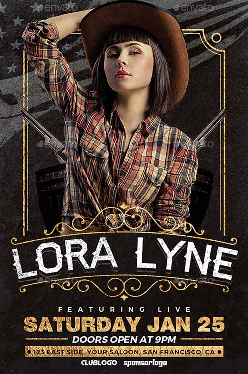 Country Artist Flyer Template