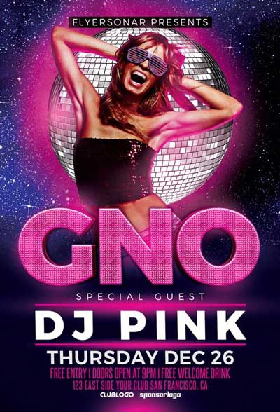 Girls Night Out Vol 1 Free Flyer Template